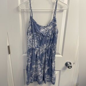 Old Navy Blue and White Floral Mini Dress